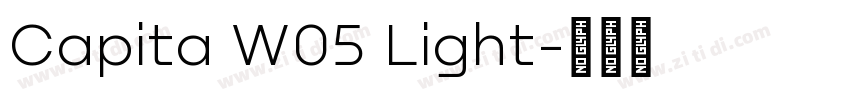 Capita W05 Light字体转换